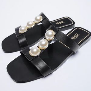 Black Leather Sandals